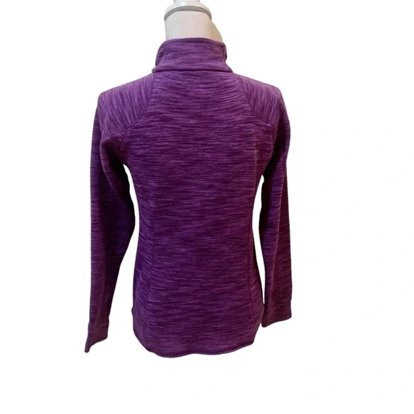 Cabela’s purple 1/4 zip contrast hot pink trim athletic top size medium - Picture 10 of 12